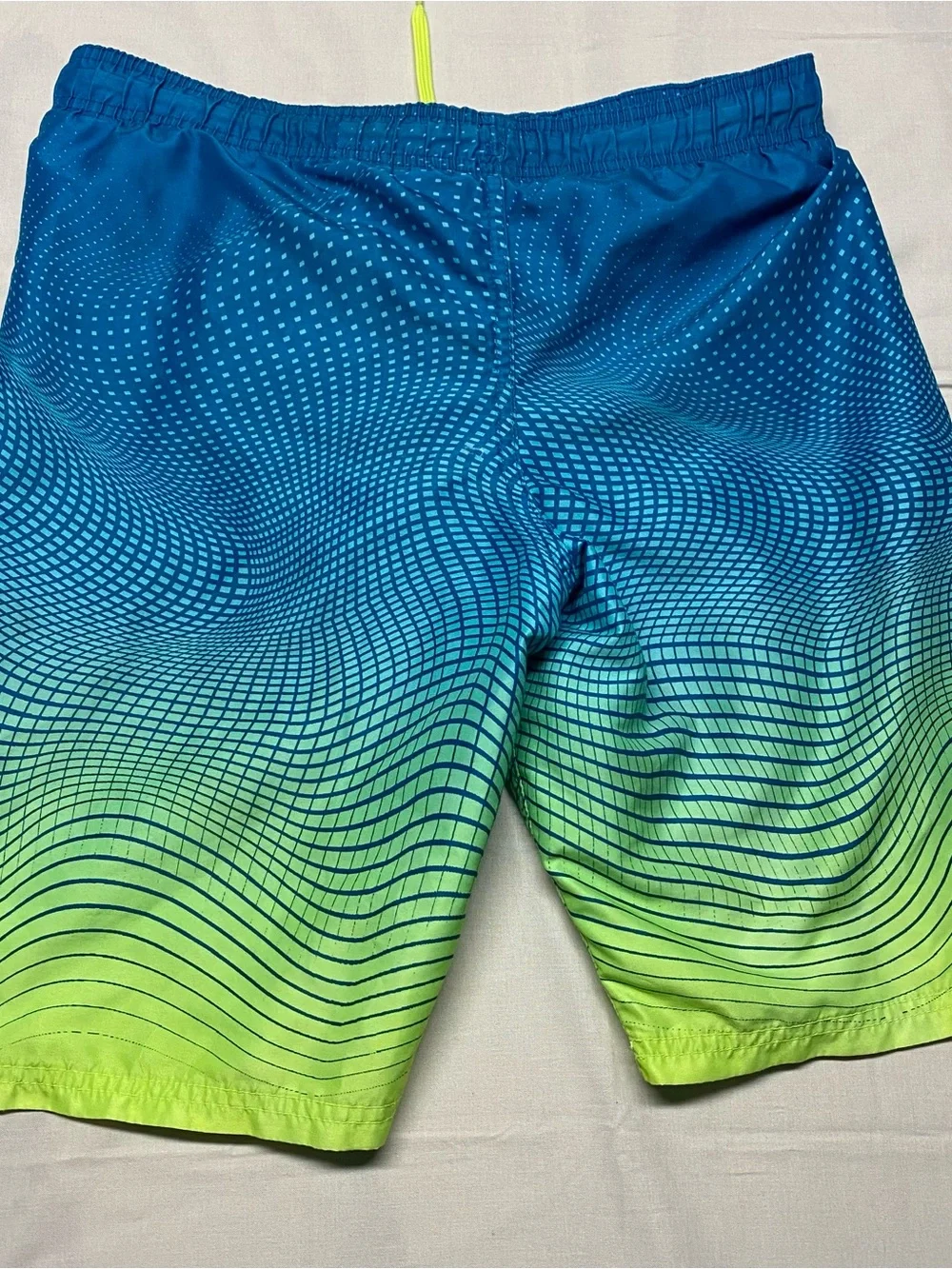 Under Armour Men’s Blue to Lime Gradient Swim Trunks